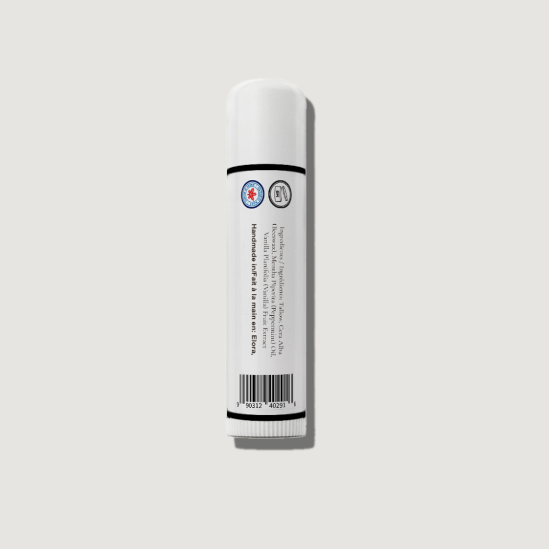 Tallow Lip Balm Peppermint back
