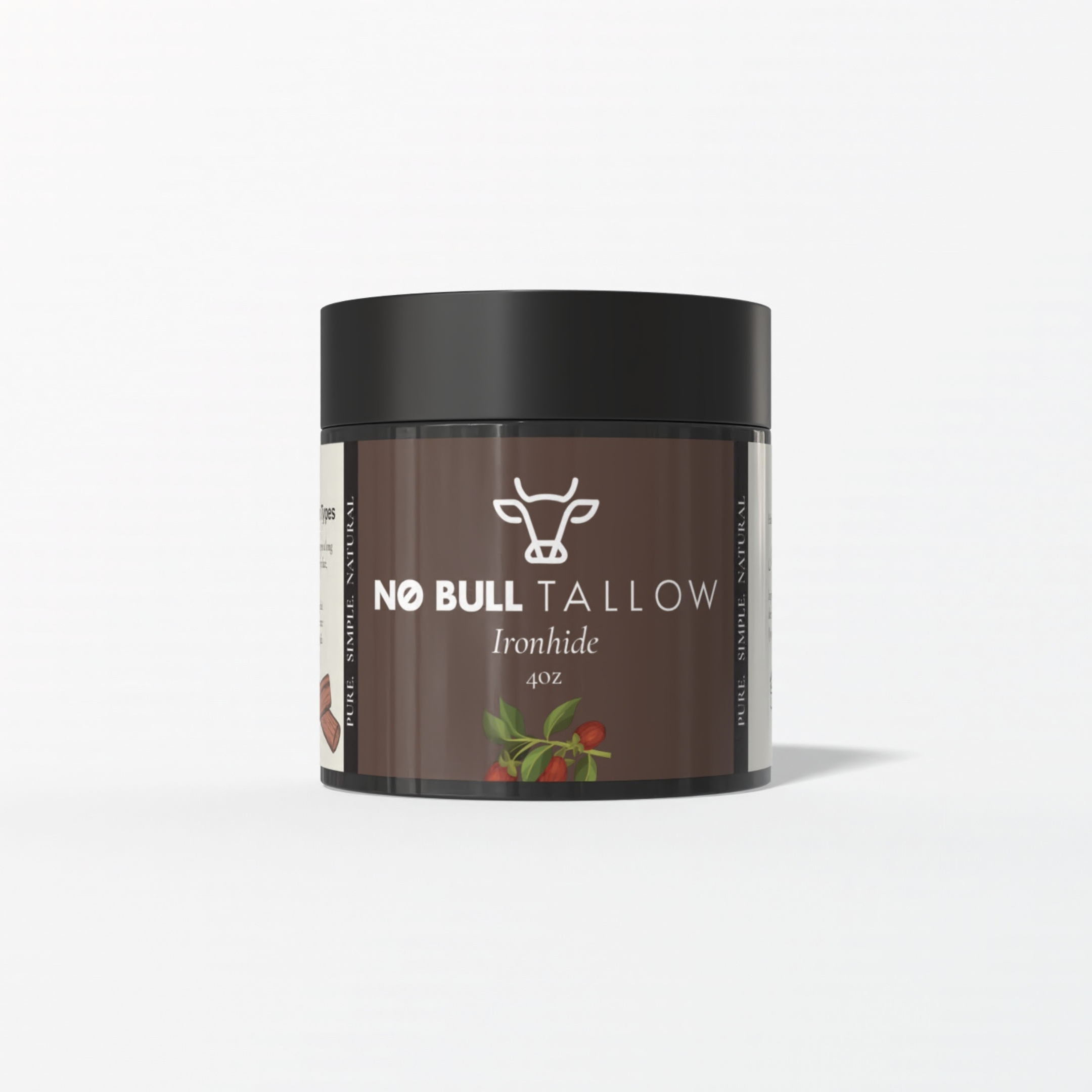 Sandalwood whipped tallow body butter – men’s natural moisturizer – 4oz jar