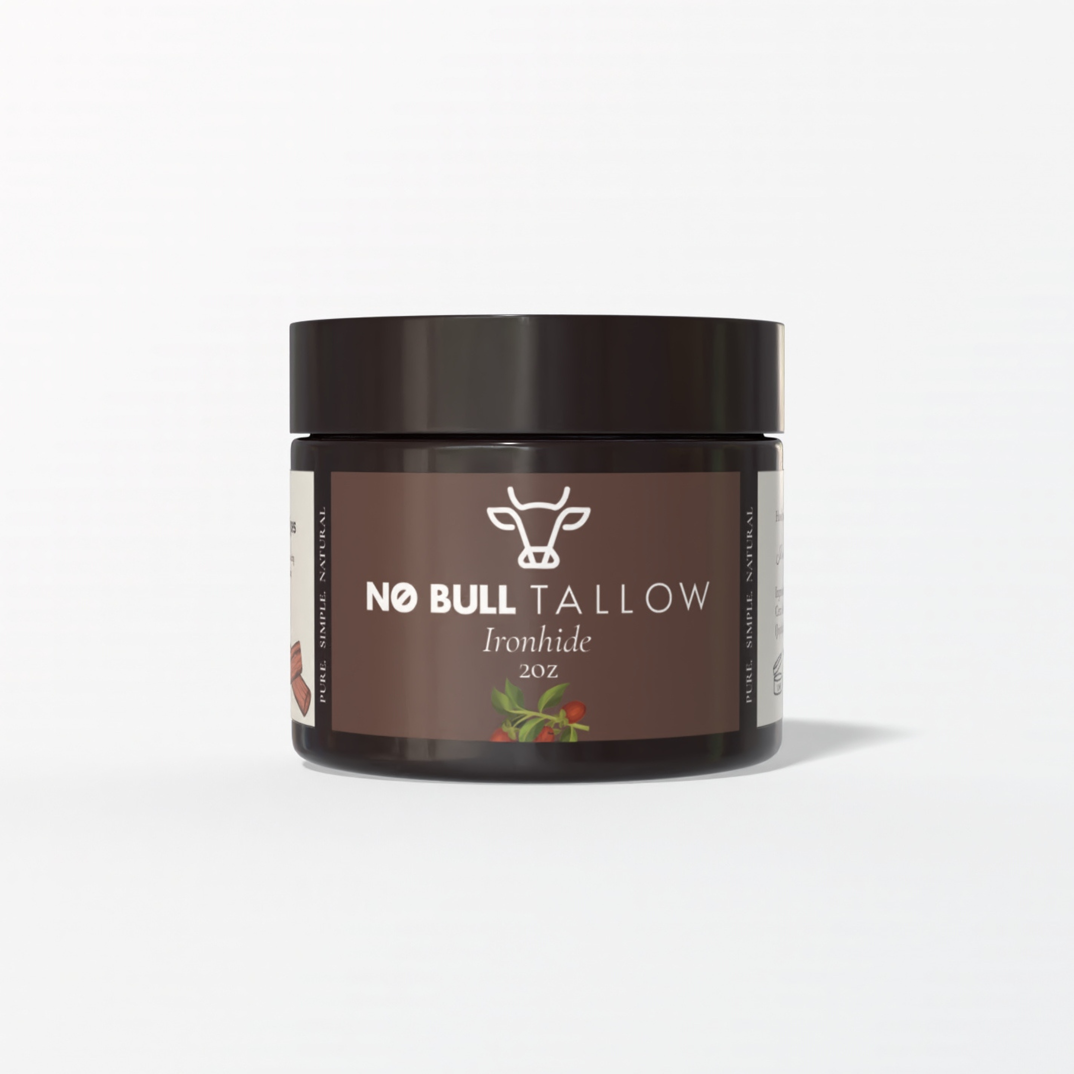 Sandalwood whipped tallow body butter – men’s natural moisturizer – 2oz jar