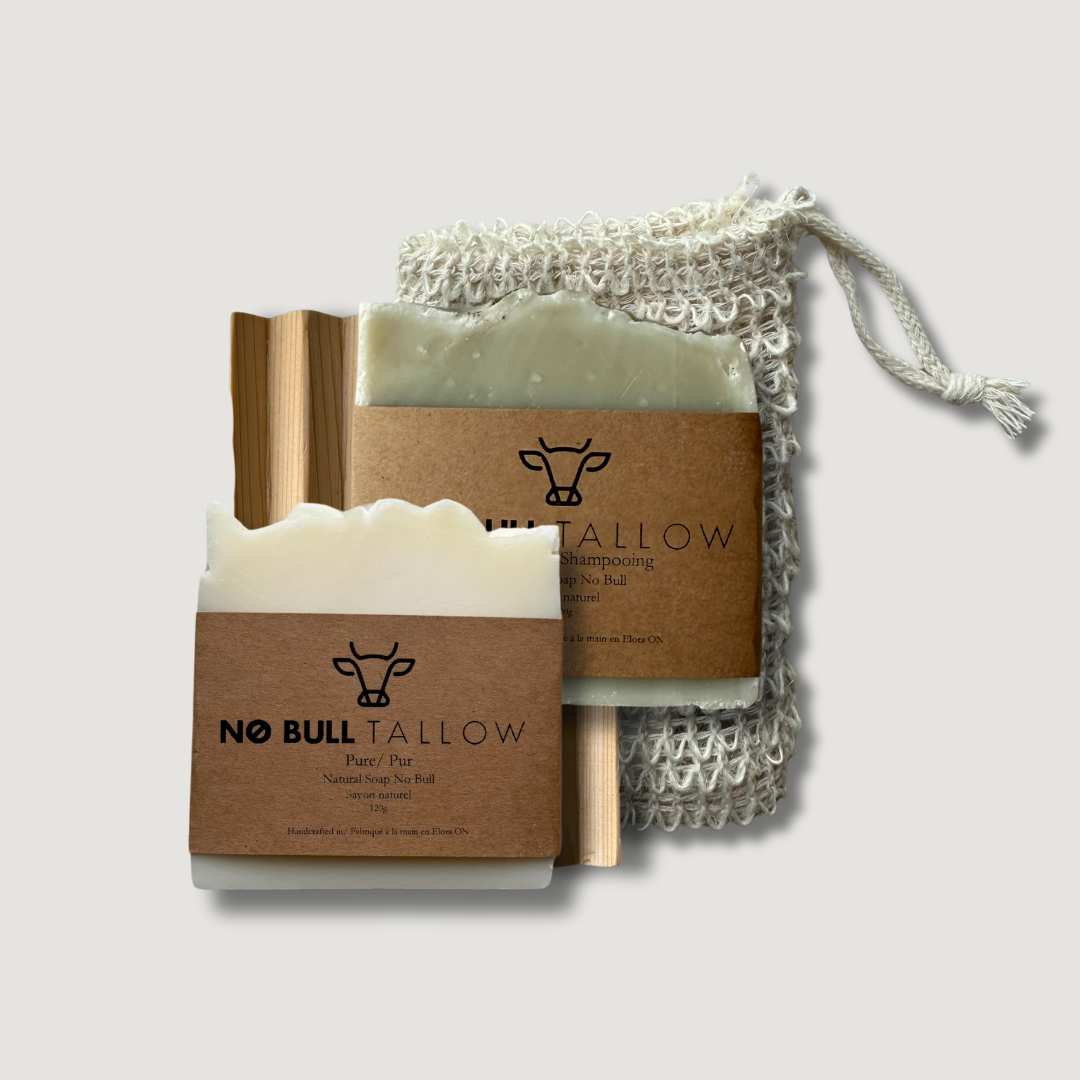 Soap and Shampoo Tallow Skincare Set