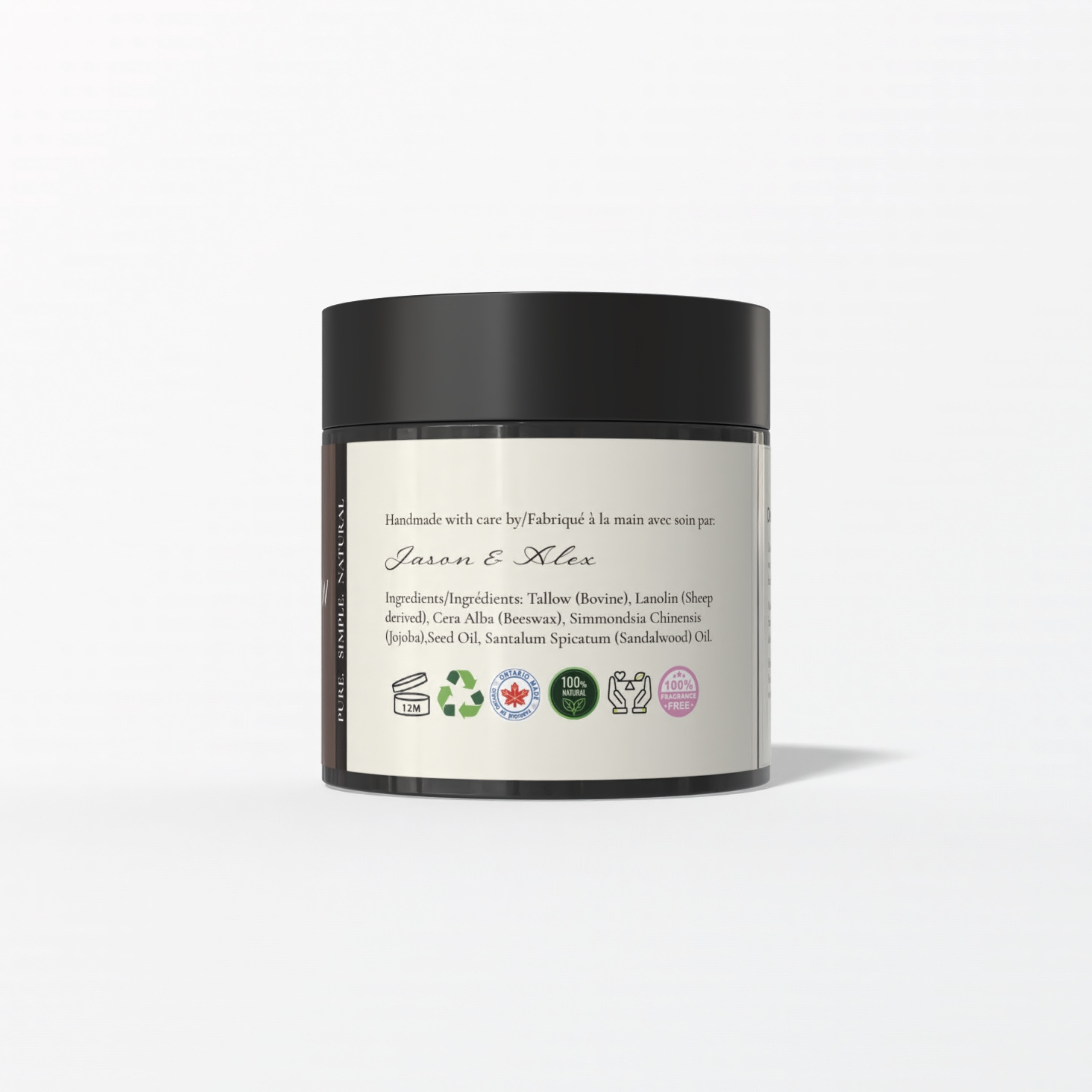 Ironhide Tallow body butter ingredients