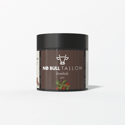 Sandalwood whipped tallow body butter – men’s natural moisturizer – 4oz jar