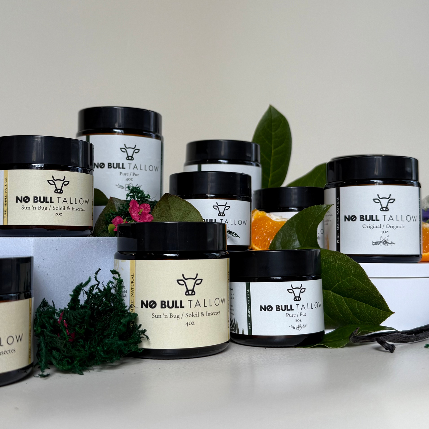 No Bull Tallow skincare products