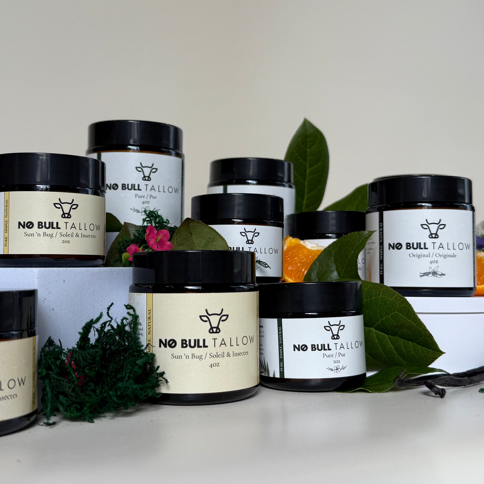 No Bull Tallow skincare products
