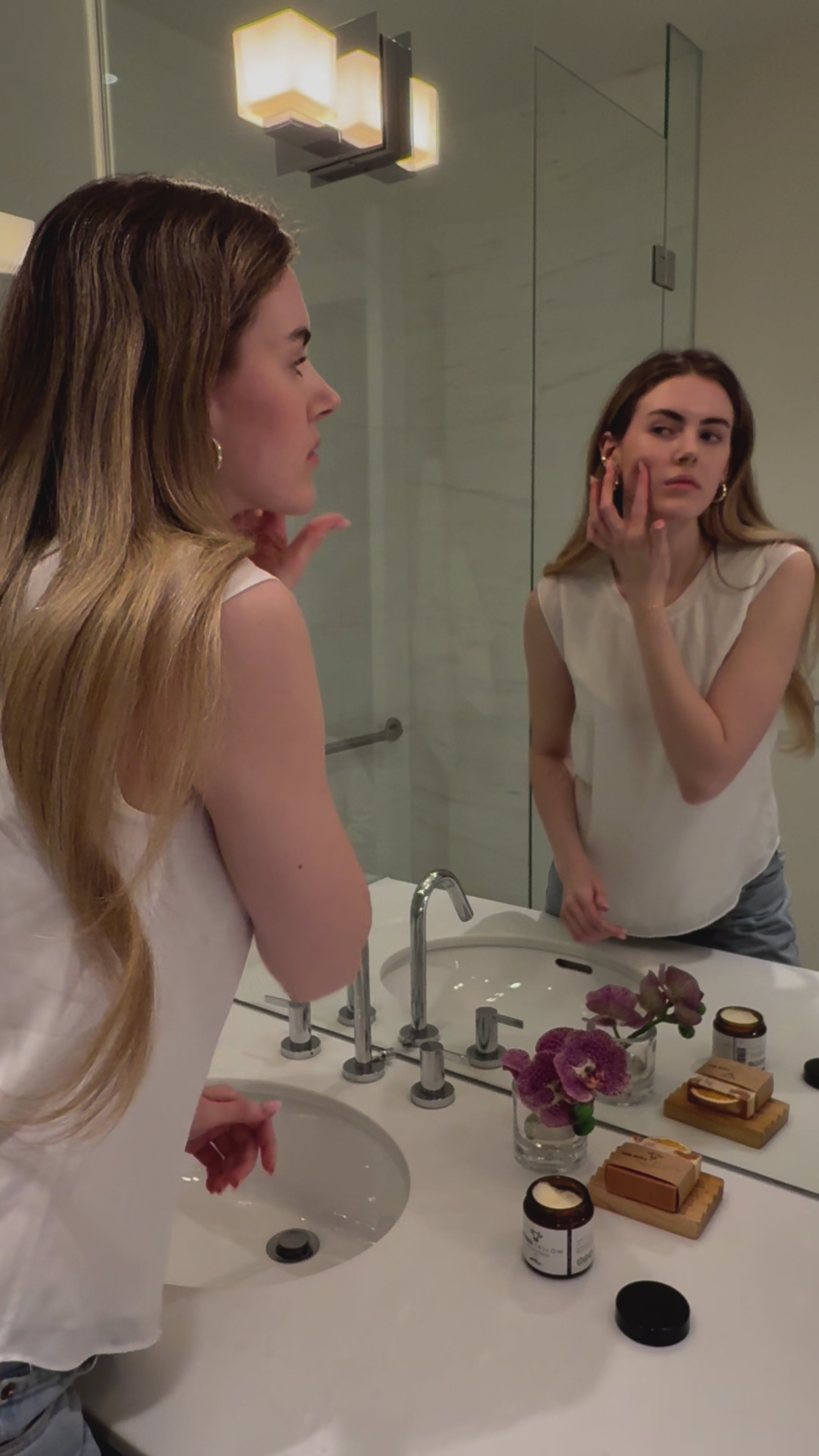 Load video: Tallow Skincare Model Application