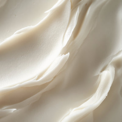 Rich whipped tallow body butter texture - creamy natural moisturizer for dry skin