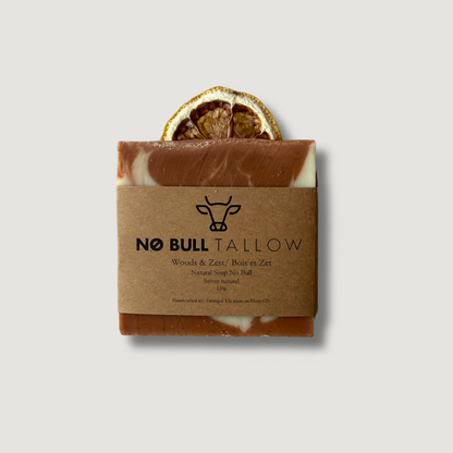 Tallow Soap Bar Woods & Zest